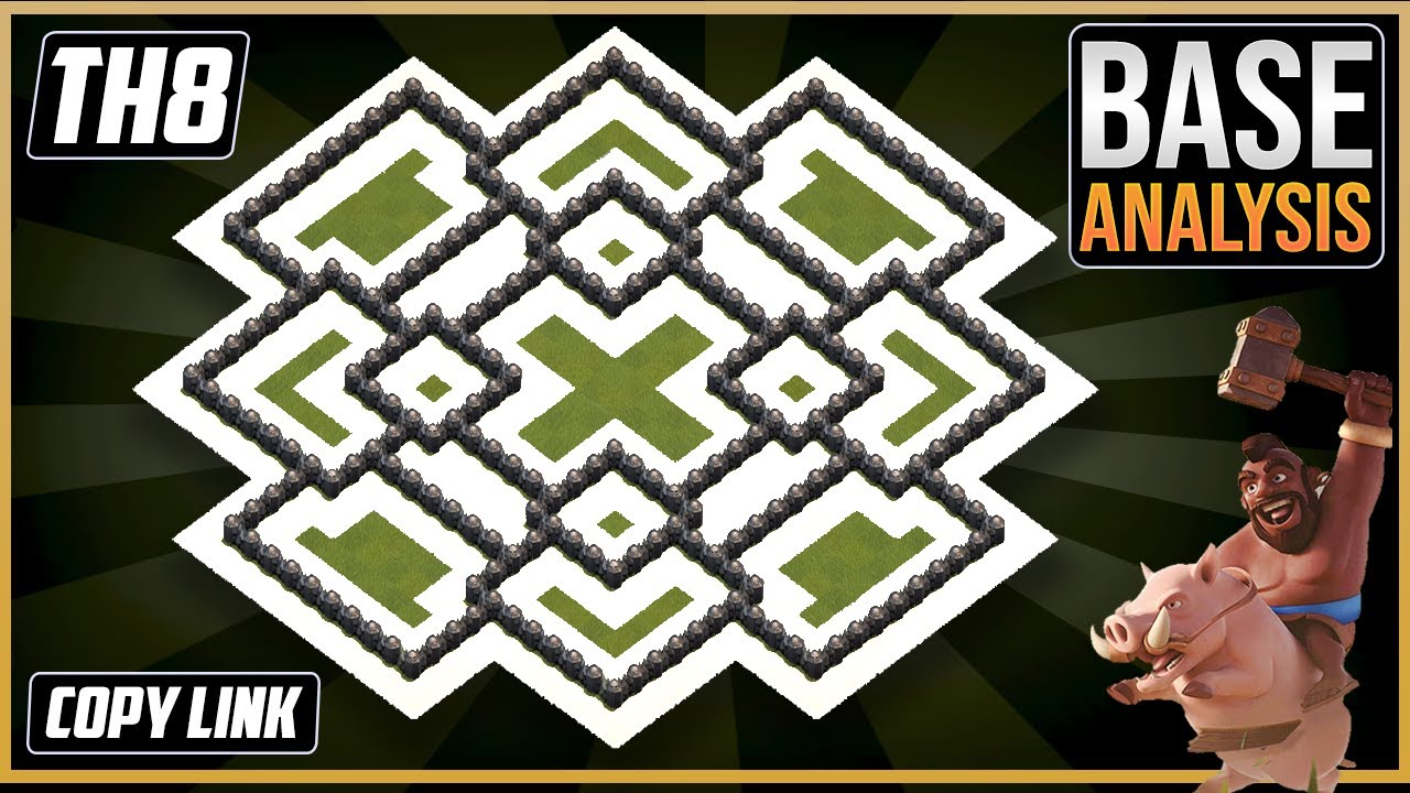 LEGENDARY TH8 HYBRID/TROPHY[defense] Base 2025!! Town Hall 8 Hybrid Base Design – Clash of Clans COC