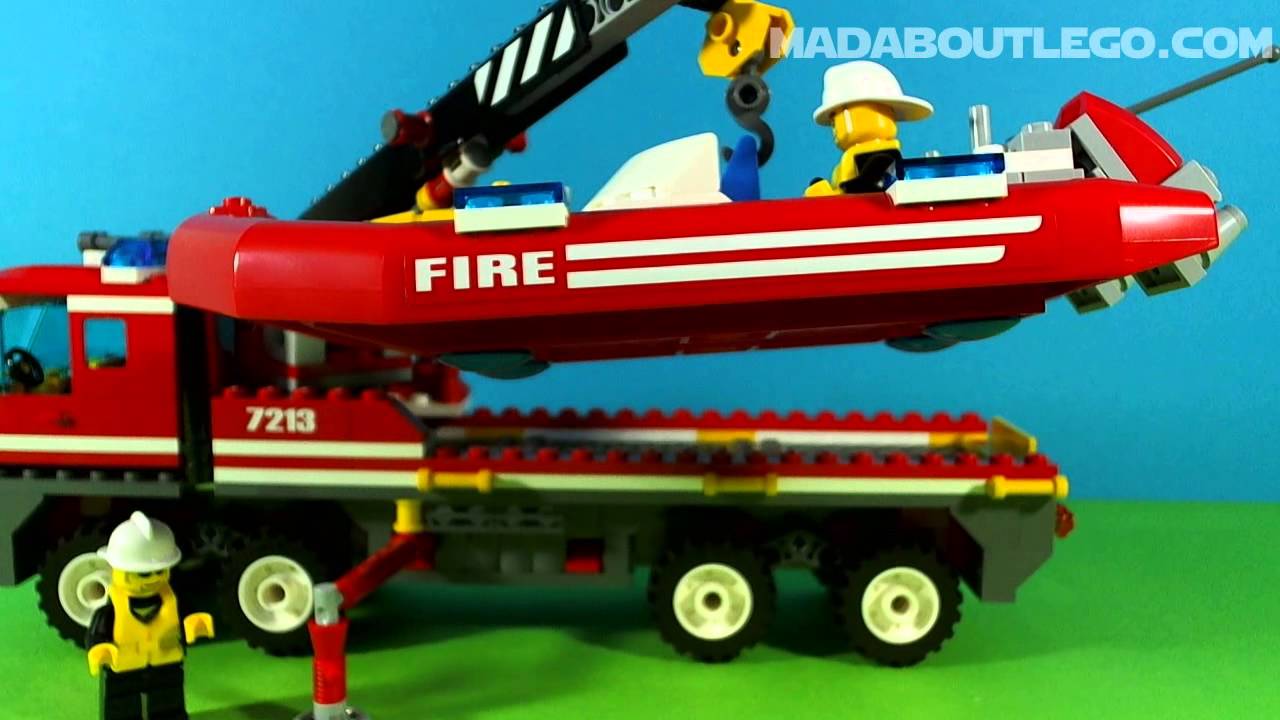 LEGO CITY FIRE TRUCK and FIREBOAT 7213