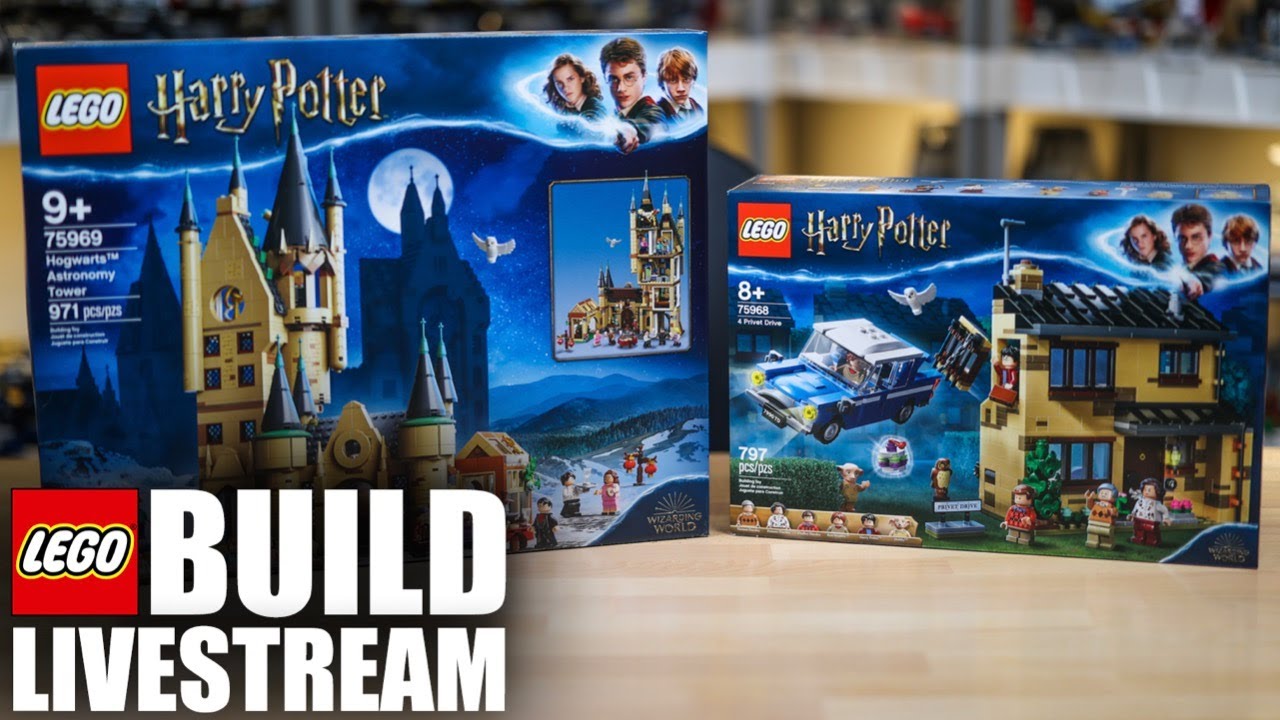 LEGO Harry Potter *Part 1* Build Livestream! (Ep 42) - 75969 & 75968