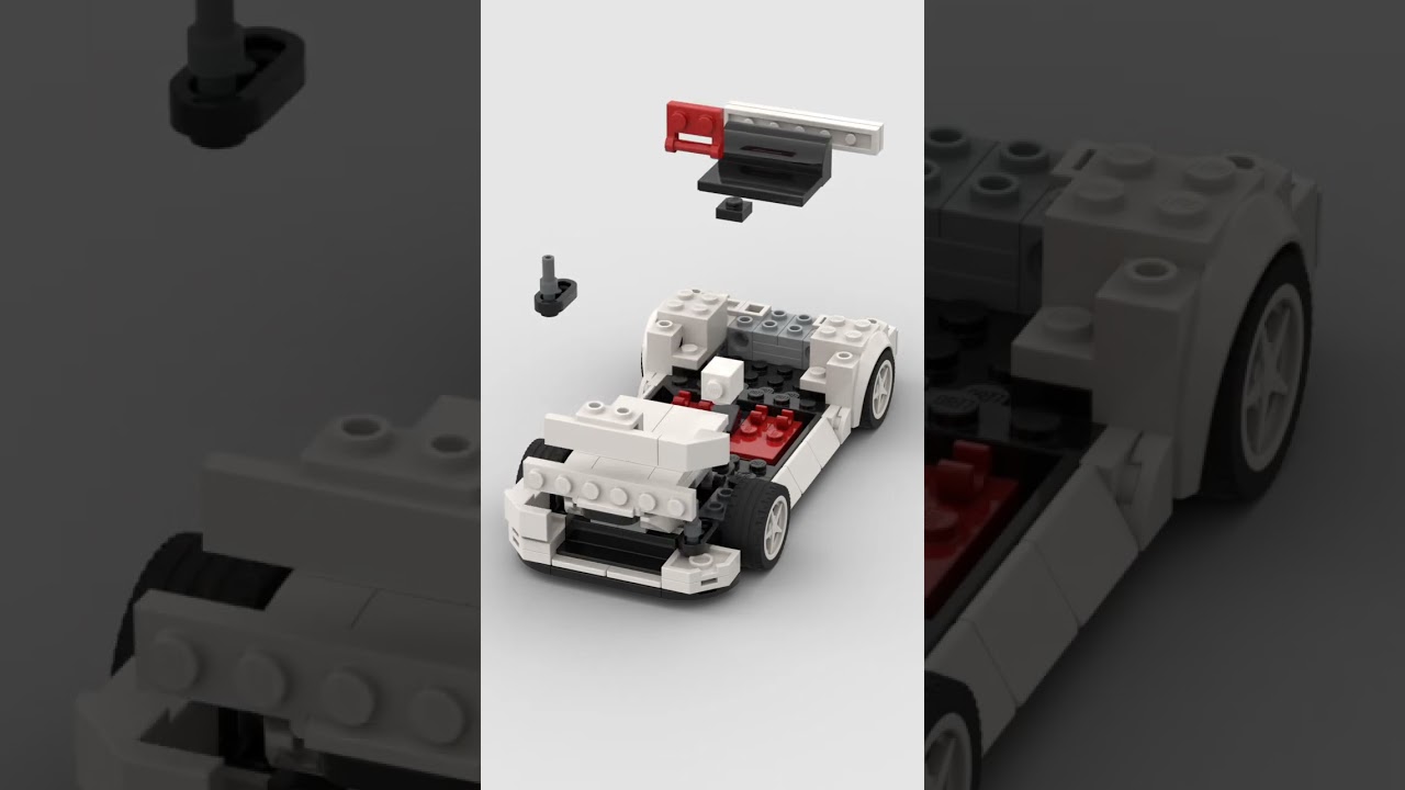 LEGO Honda Civic Type R 🛻 Satisfying Building Animation #shorts