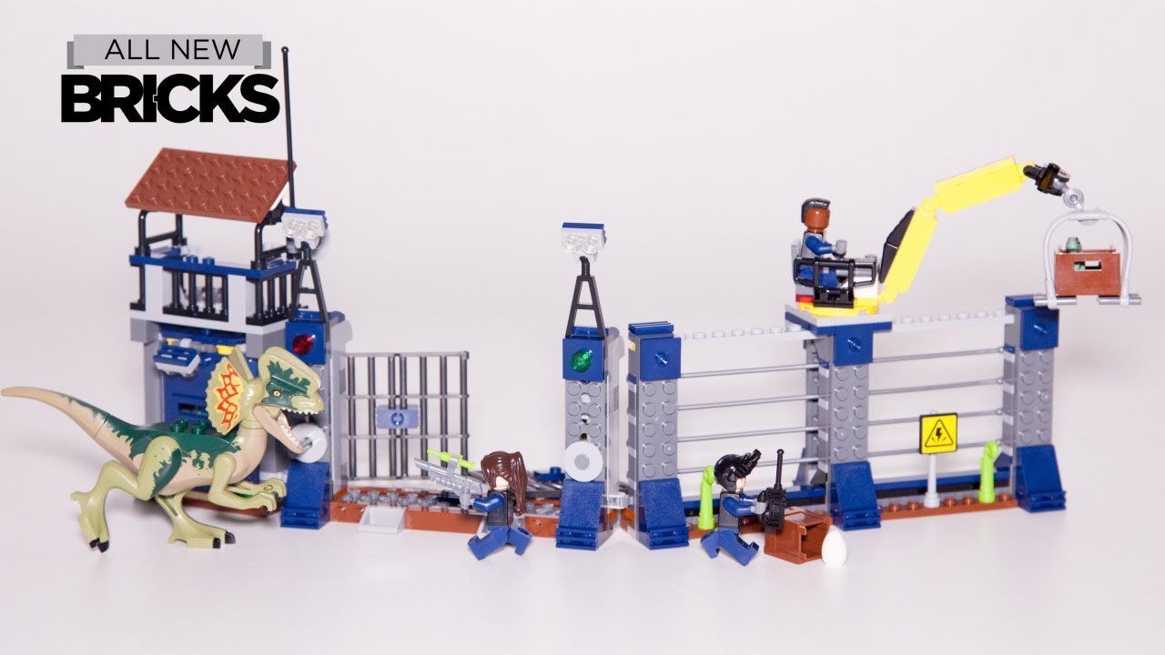 Lego Jurassic World Dilophosaurus Outpost Attack Lego Speed Build 75931