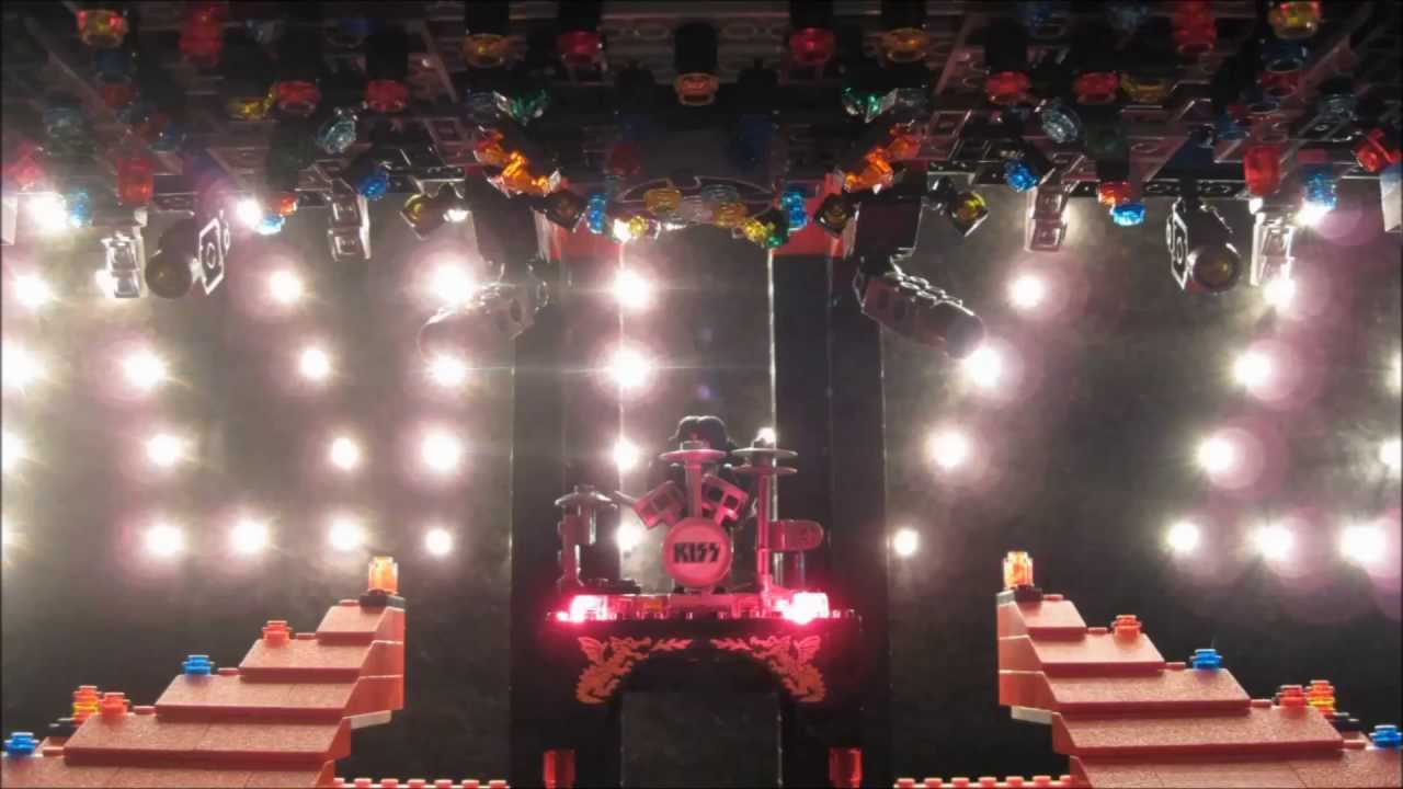 Lego KISS performs Detroit Rock City by Grey Splatter Studios