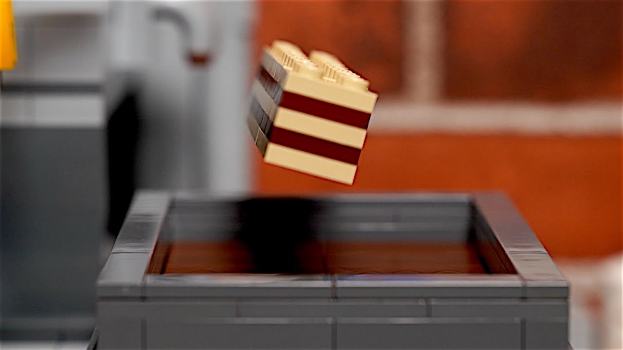 Lego KitKat Factory - Stop Motion Cooking