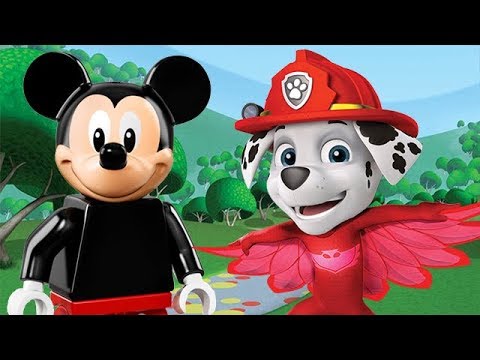LEGO Mickey Mouse Paw Patrol PJ Masks Finger Family Song Nursery Rhymes Lyrics