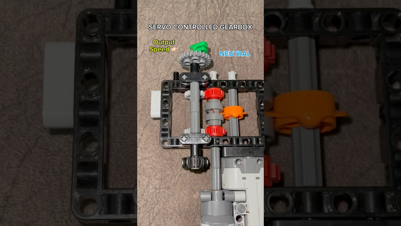 LEGO Servo Controlled Gearbox