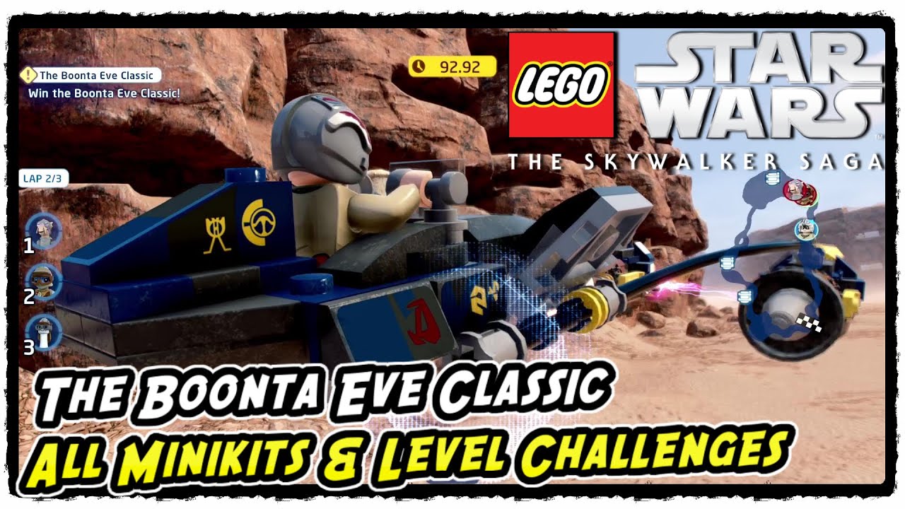 Lego Skywalker Saga The Boonta Eve Classic All Minikits and Level Challenges