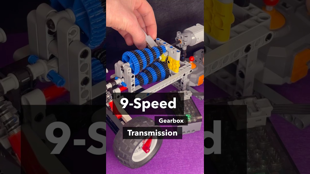 LEGO Technic 9-Speed Gearbox with Shifter Knob
