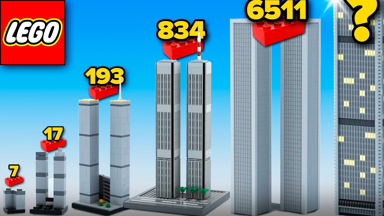 LEGO Twin Towers in Different Scales | Comparison