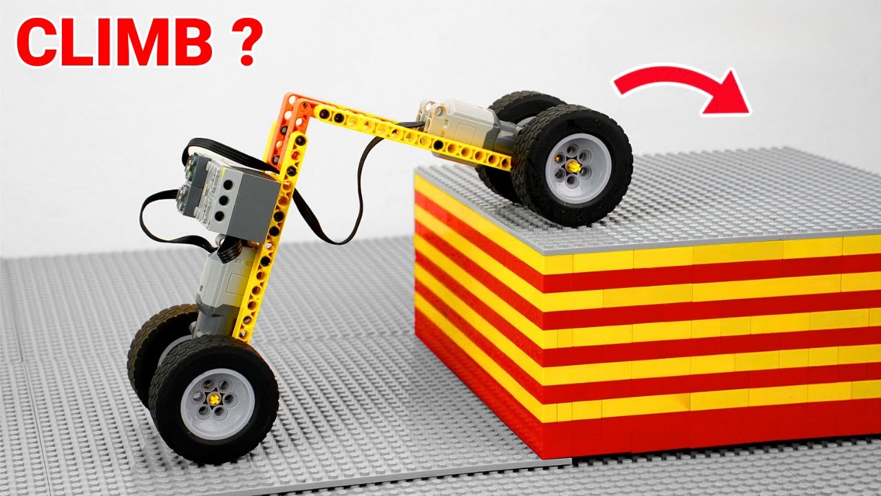 LEGO Vehicle Climbs Higher and Higher Steps – Can It Reach the Top? | Brick Sound
