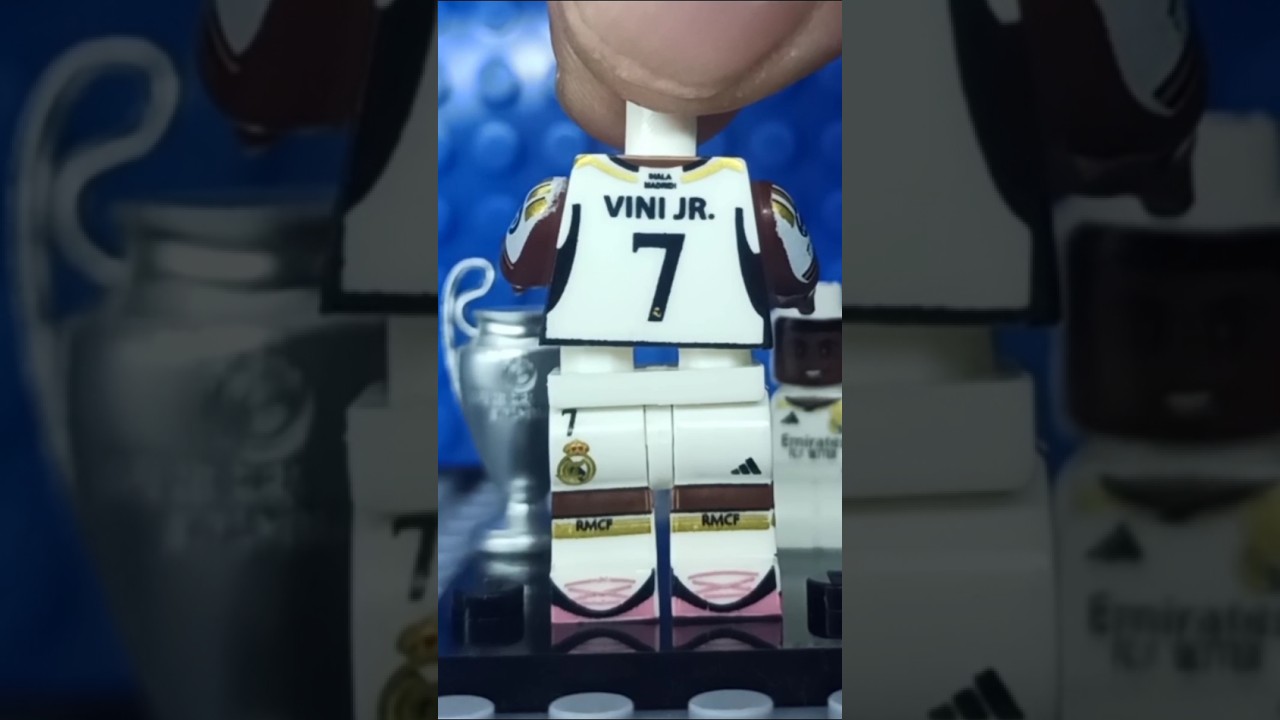 Lego Vinicius JR / Real Madrid /minifigura compatible con Lego / unboxing unofficial Lego