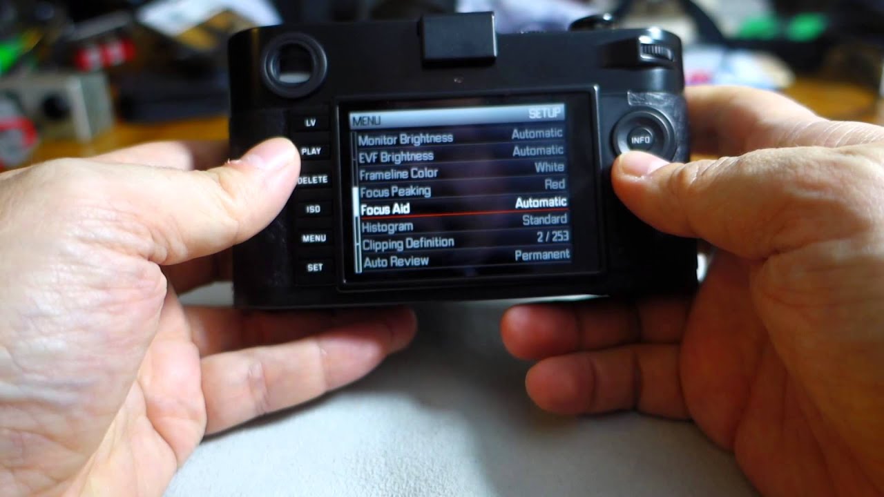 Leica M-P 240, close look and menu