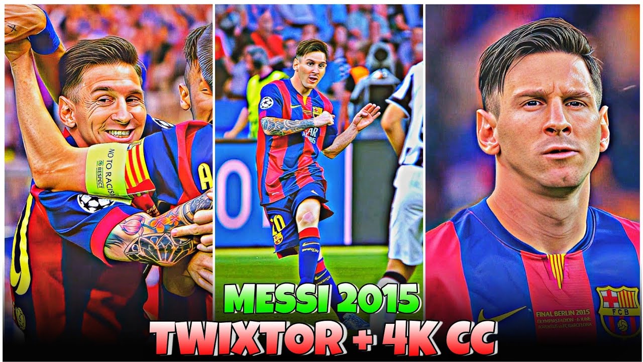 Leo Messi 2015 - Best 4k Clips + CC High Quality For Editing 🤙💥 #part8