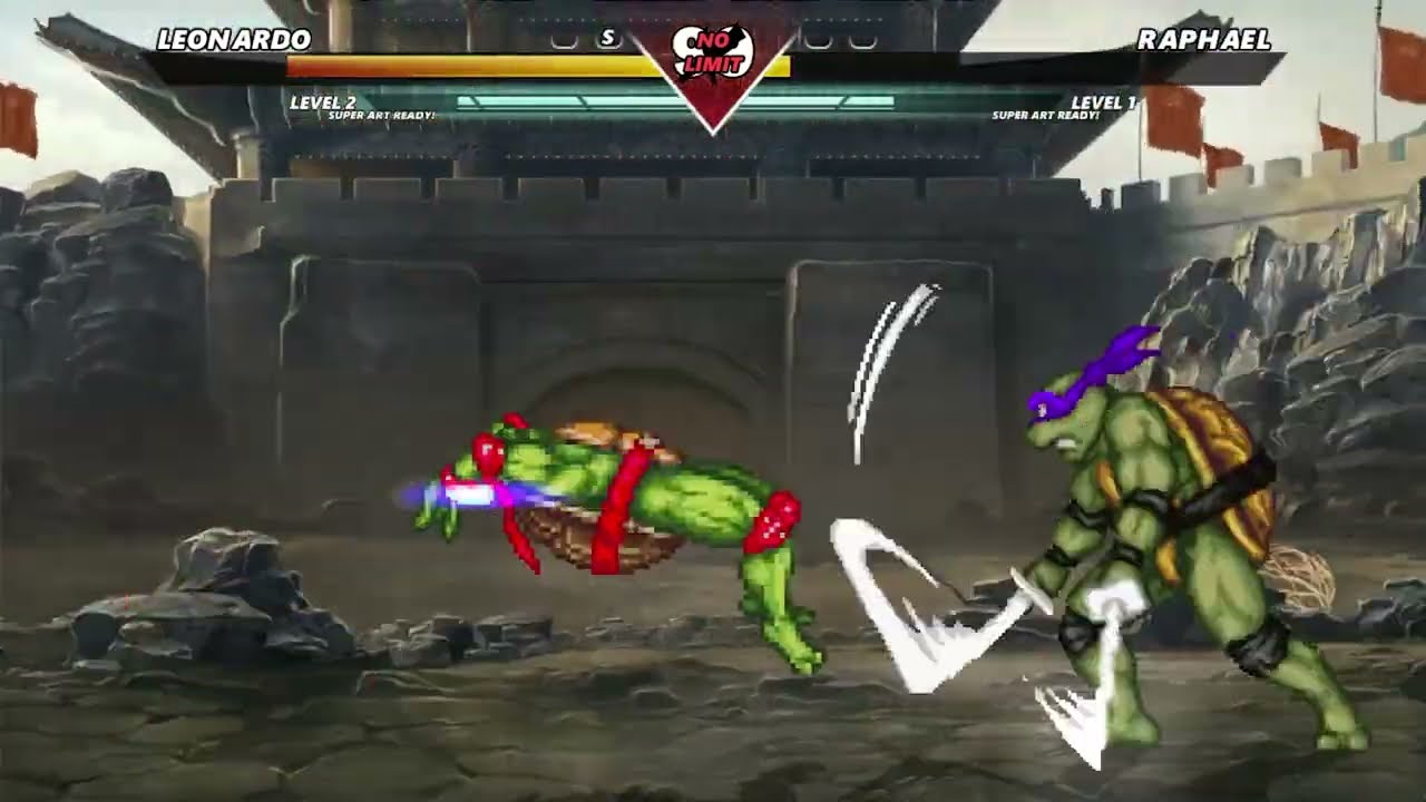 LEONARDO VS RAPHAEL | TMNT MUGEN | INSANELY EPIC M.U.G.E.N BATTLE.