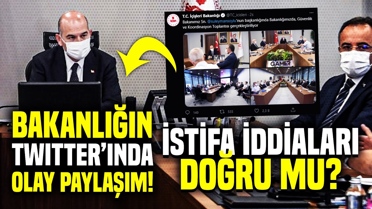 İÇİŞLERİ BAKANLIĞI'NIN TWiTTER HESABINDAN OLAY PAYLAŞIM! SOYLU GÖREV BAŞINDA! - Son Dakika Haberleri