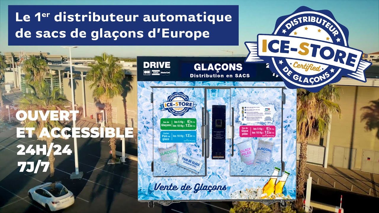 Les distributeurs automatiques à Glaçons ICE STORE