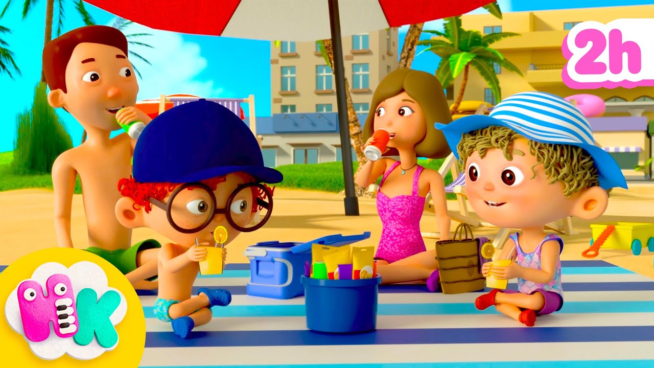 Let’s go to the beach 🏖️☀️ Summer Song Kids | HeyKids Nursery Rhymes