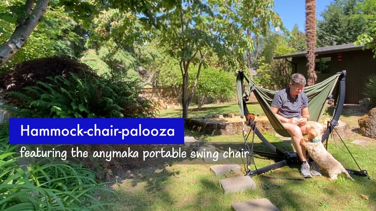 Let's hang! Portable hammock chairs, featuring the anymaka portable swing chair