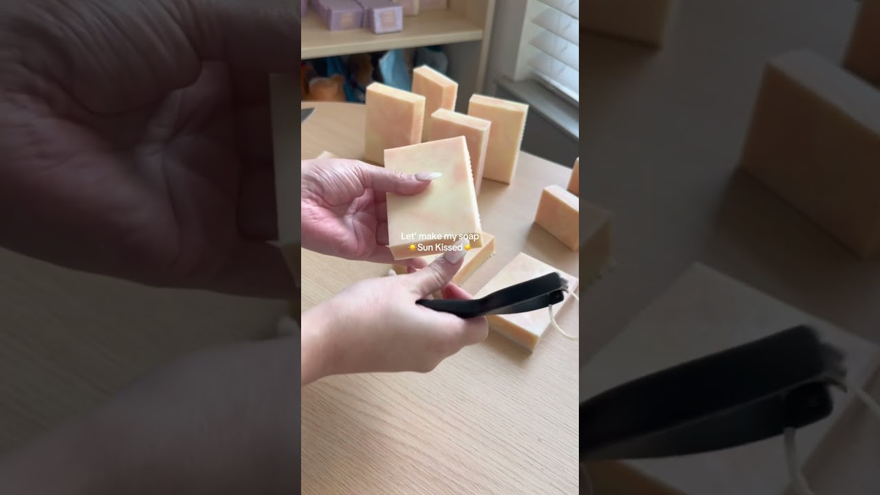 Lets make soap 🫧🥥🍊 #smallbusiness #soapmaking