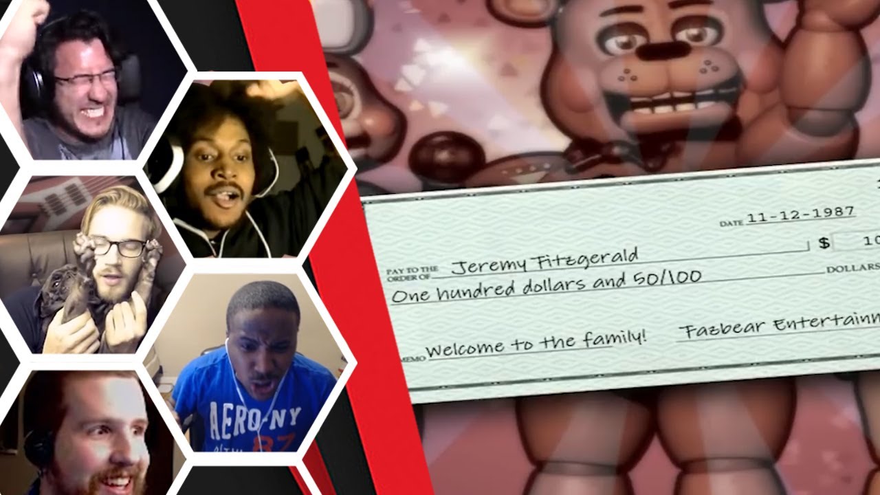 Lets Player's Reaction To Beating Night 5 & 6 - Five Nights At Freddy's 2