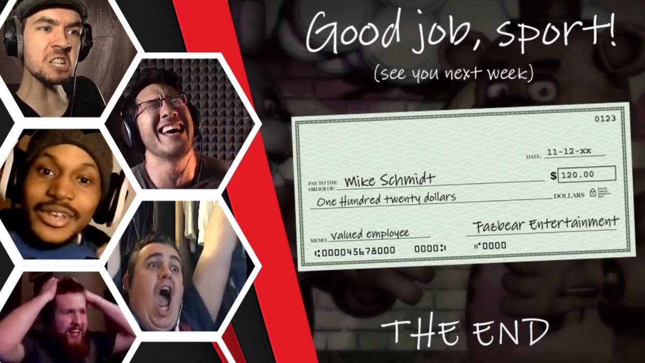 Lets Player's Reaction To Completing Night 5&6 - Five Nights At Freddy's