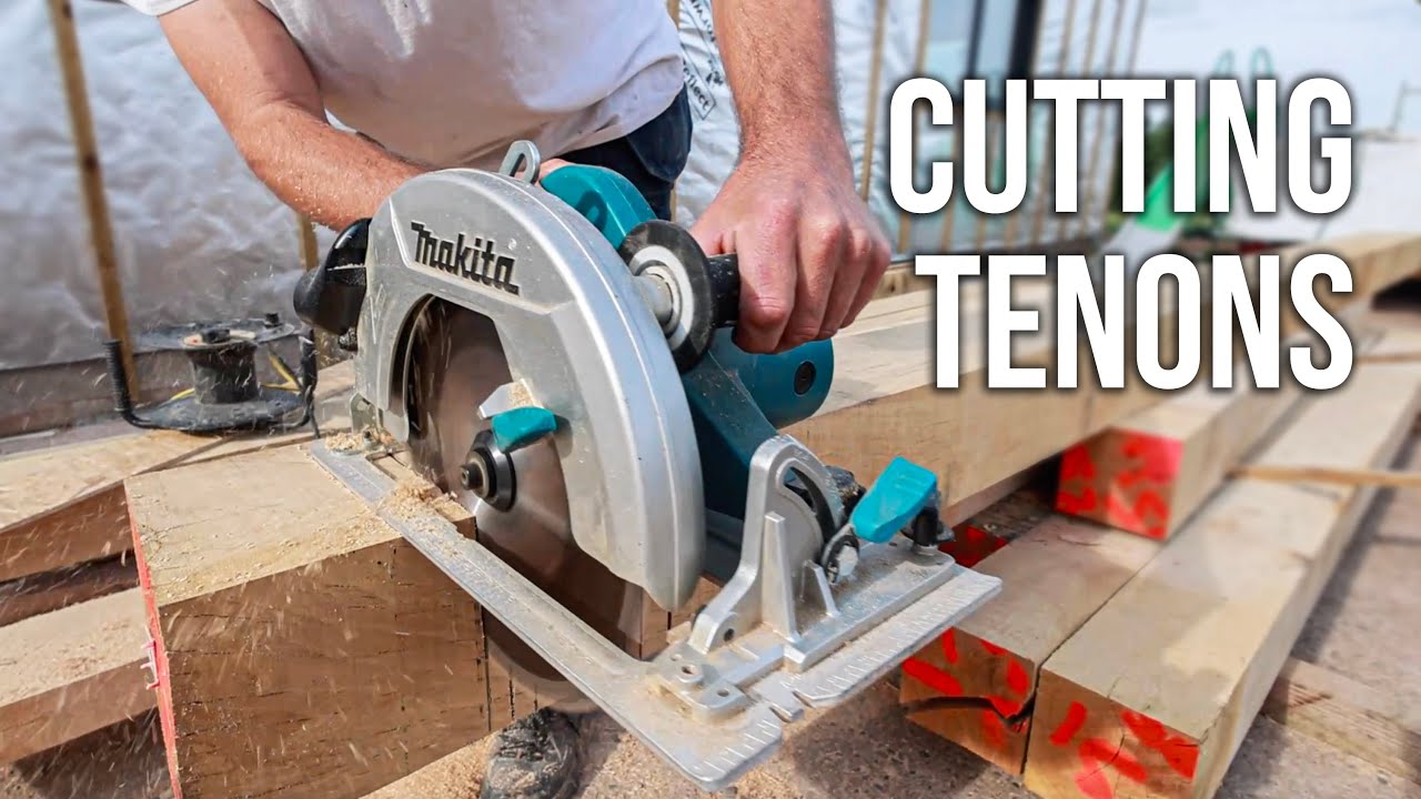 LET'S START THE OAK TIMBER FRAME! - Corner braces and cutting tenons