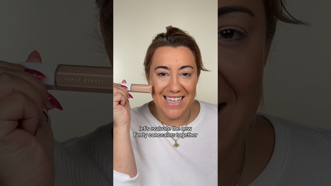 LET’S TRY THE NEW FENTY BEAUTY CONCEALER #makeupshorts #concealer #beautyproducts