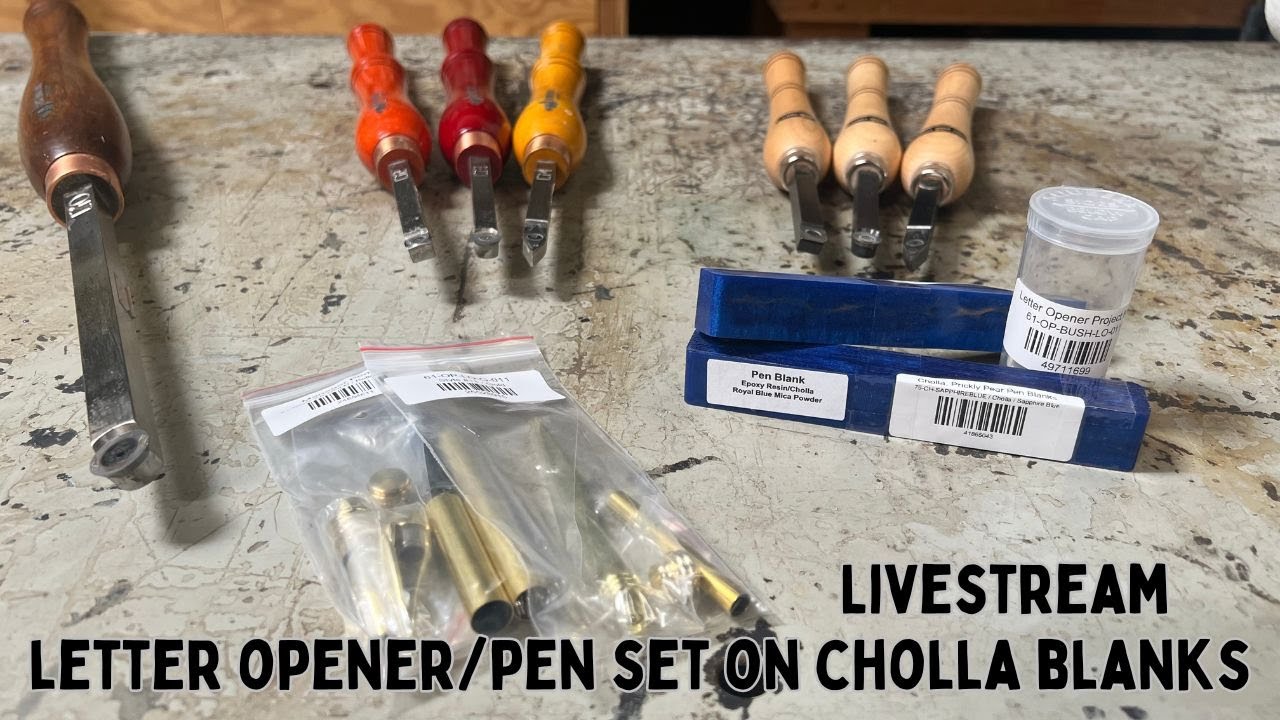 Letter Opener Pen Set on Cholla Hybrid Blanks