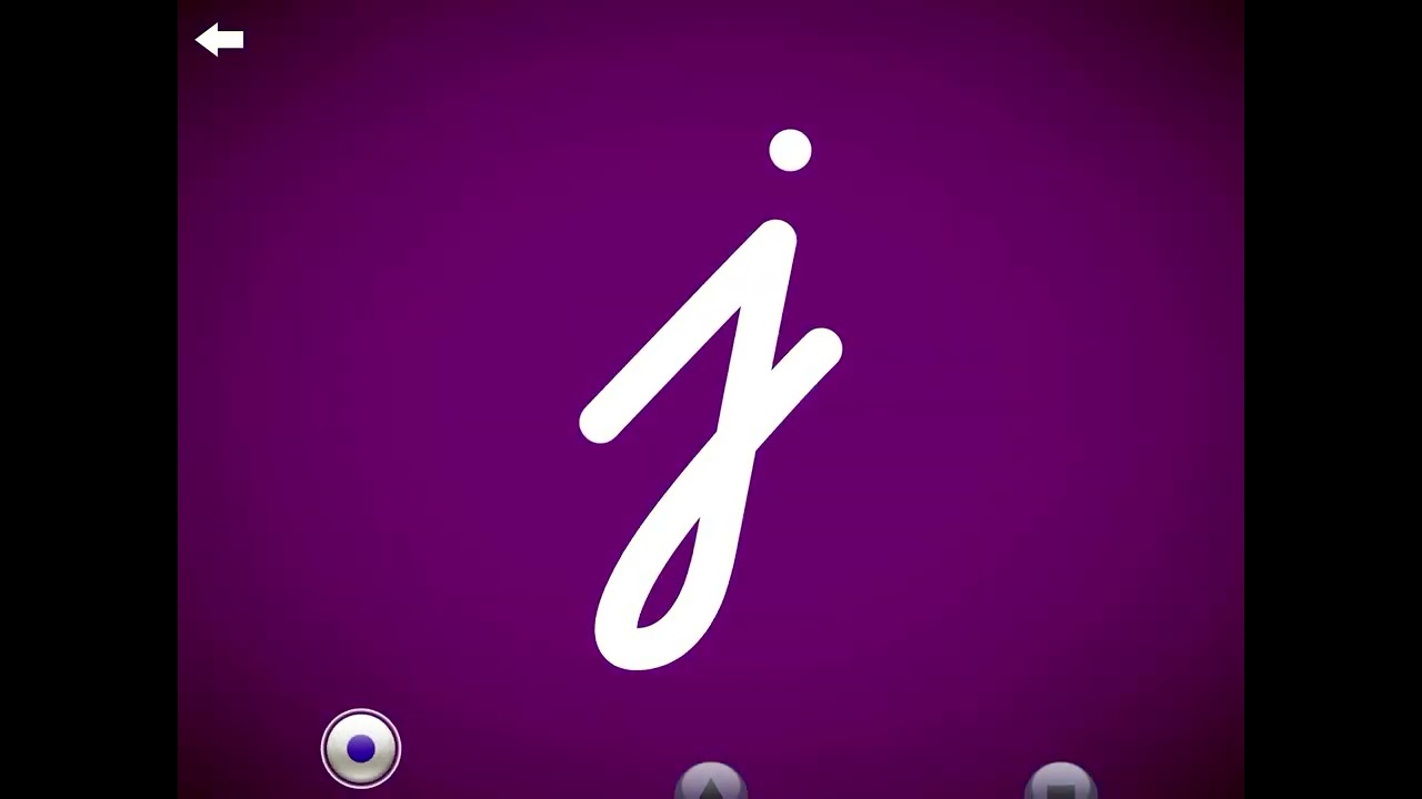 Letter school cursive H-M