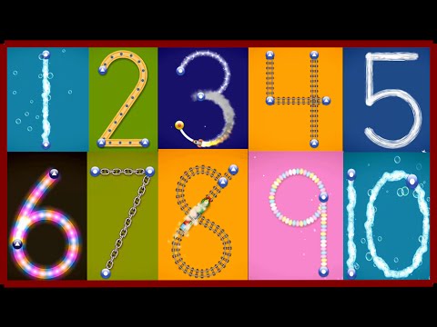 ✿★LetterSchool - Learn to write Letters and Numbers★✿ Numbers 1 to 10 Best app for kids