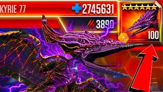 Level 100 VALKYRIE 77 vs INDOMINUS REX WORLD EVENT BOSS Jurassic World Ultra Pteranodon Di