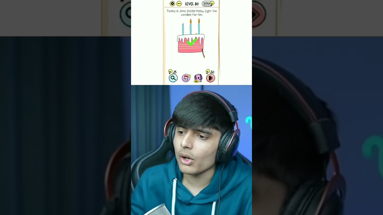 LEVEL 80 IQ BRAIN TEST Game Total gaming Ajjubhai IQ test #ajjubhai #iqtest #gaming #shorts