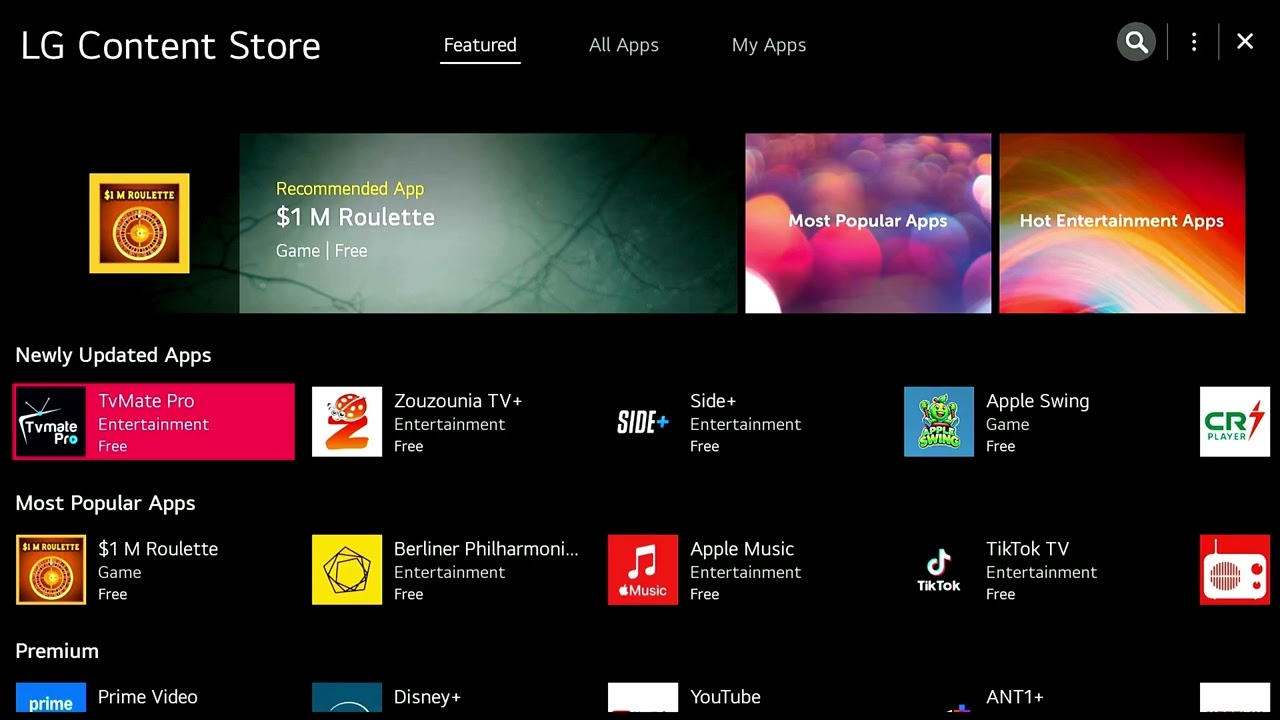 LG CTV Screensaver demo | Cosmote Telekom [GR, 2025]