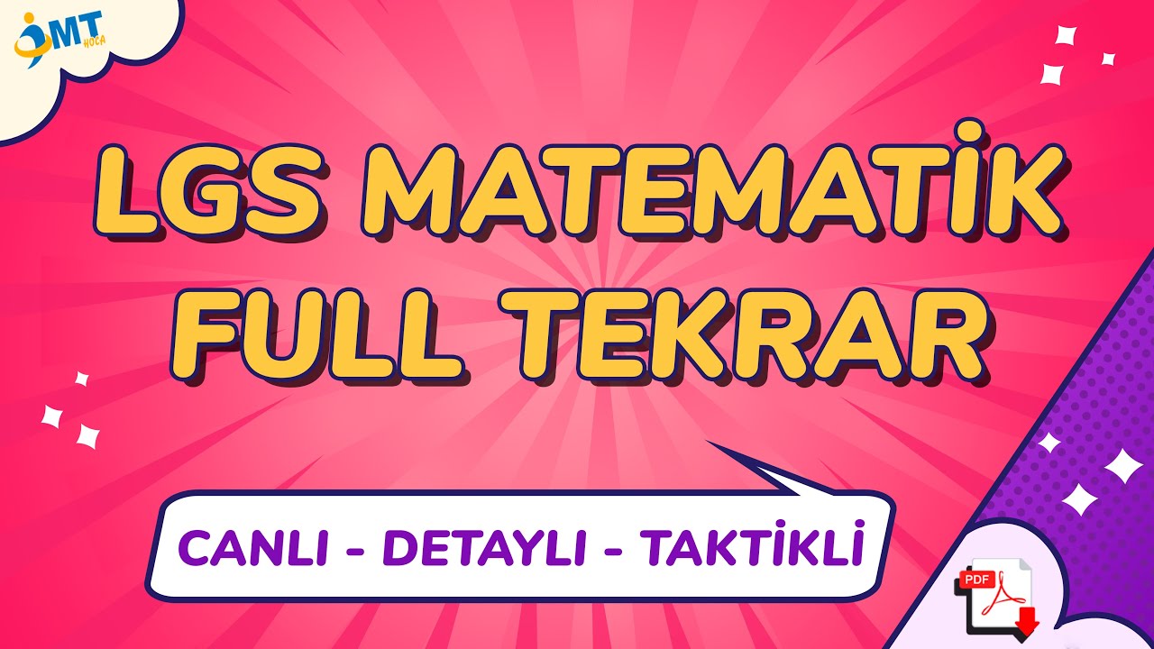 LGS Matematik FULL TEKRAR  | Canlı-Detaylı-Taktikli (2022)