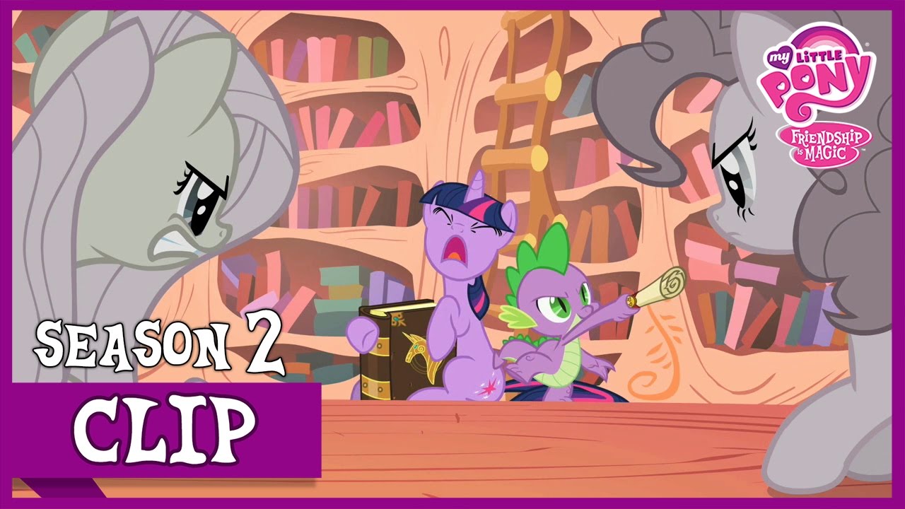 Library Fight (The Return of Harmony) | MLP: FiM [HD]