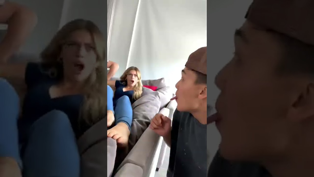Licking Her Foot Prank… 😳