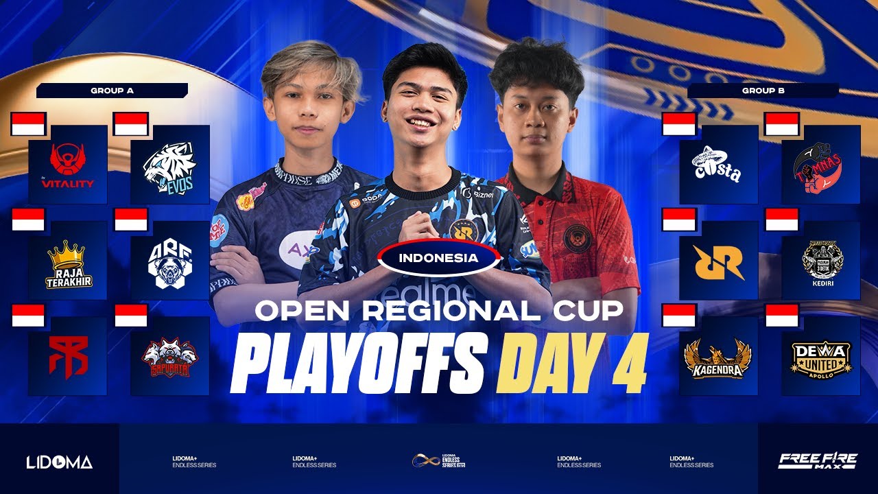 LIDOMA ENDLESS SERIES | INDONESIA REGIONAL CUP | STAGE 1 DAY 4 #EVOS #RRQ #BTR #DEWA #KAGE #MBR