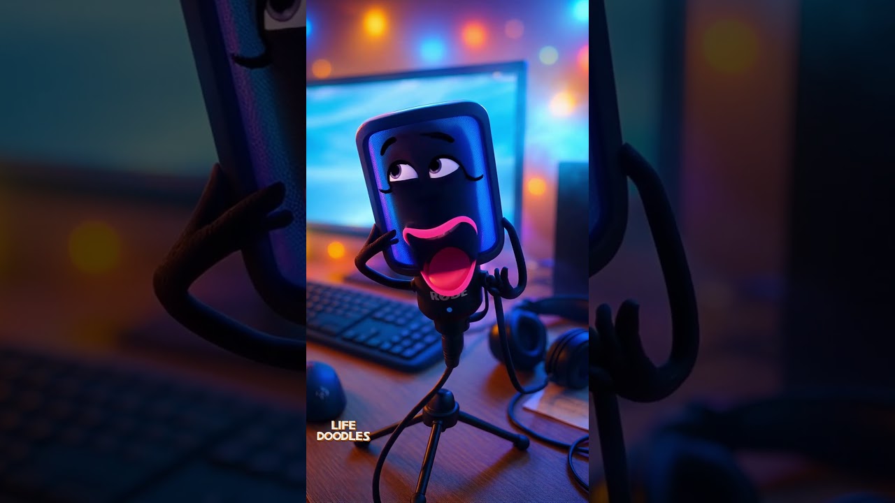 Life Doodles | Karaoke microphone #lifedoodles #shorts #animation #cartoon
