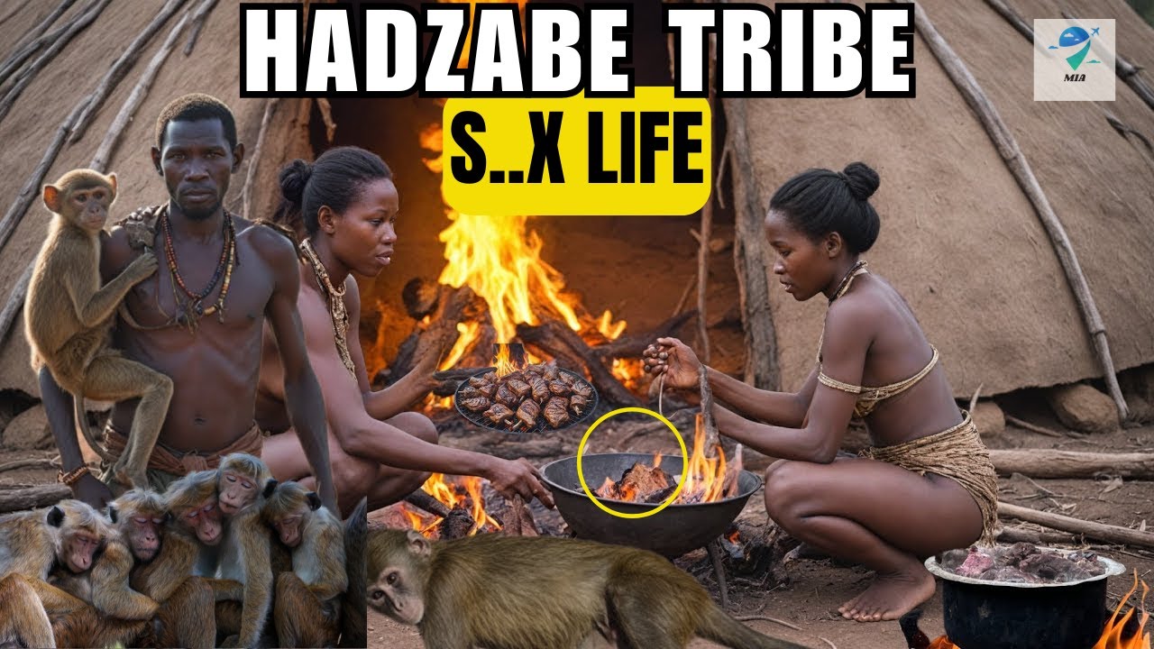 Life in Hadzabe Tribe! Eating MONKEYS and Life with MULTIPLE WIVES | Travel Documentary