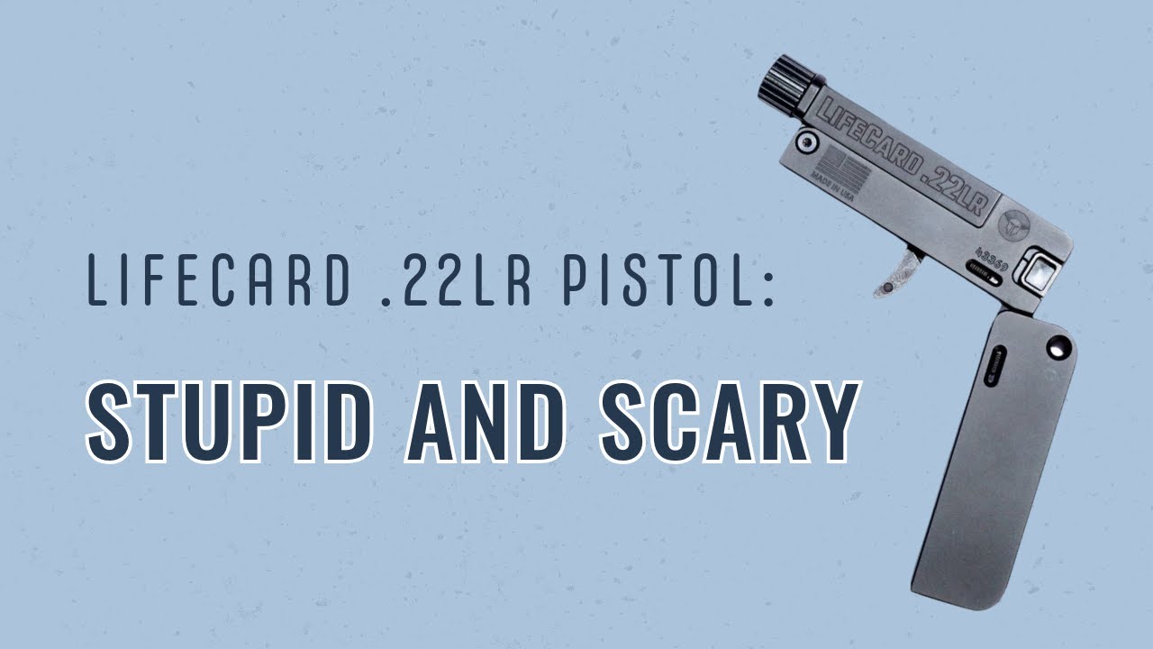 LifeCard .22 LR Pistol - Un-aimable, Scary Design Flaw - and Magnetic Sights?