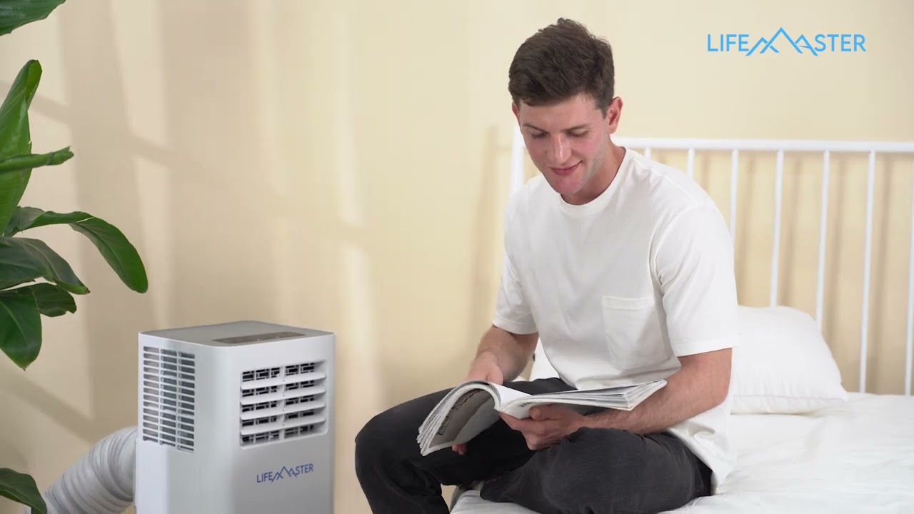 lifemaster 8,000 -10,000 BTU Portable air  conditioner  unboxing installation video