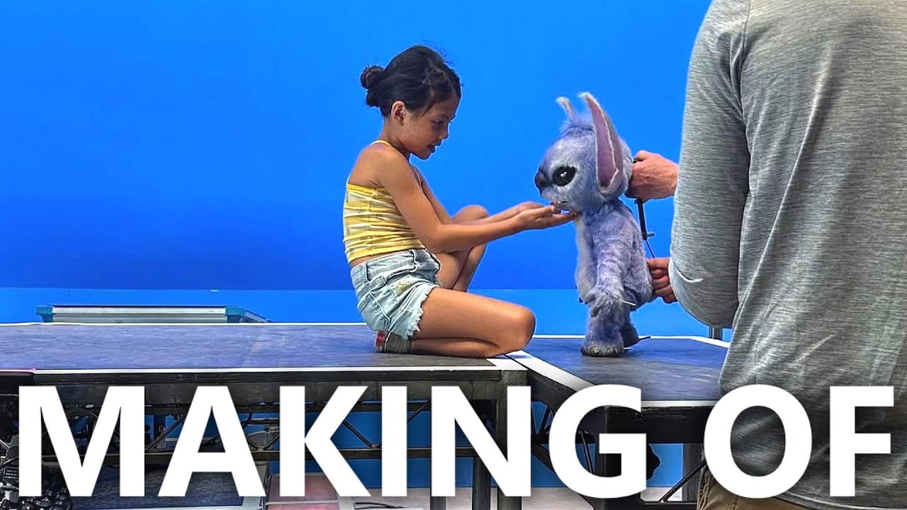 Lilo & Stitch (2025) Behind the Scenes: Real Stitch Puppet, Lilo Doubles & Hawaiian Set Design