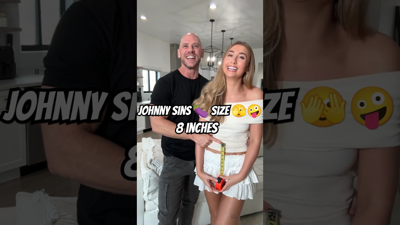 Lily Phillips Asks Johnny Sins About Size 🍆 Shocking Result! #lilyphillips #johnnysins #size #shorts