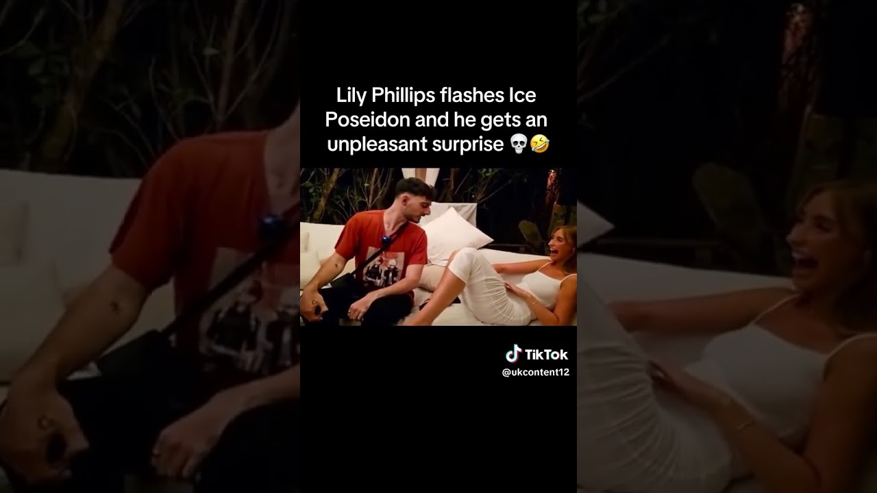 Lily Phillips flashes ice Poseidon and he gets an unpleasant surprise