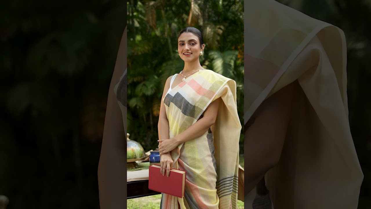 Linen Strip Saree