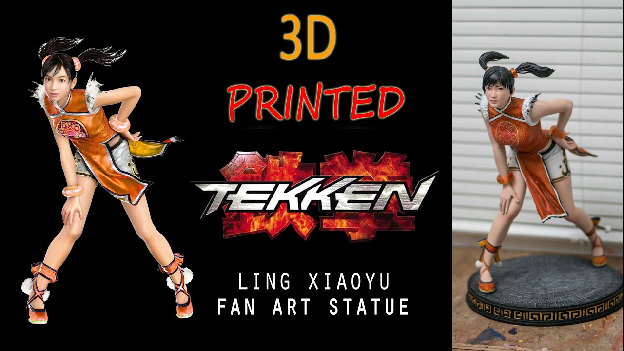 Ling Xiaoyu Tekken 3d Printed Fan Art Statue