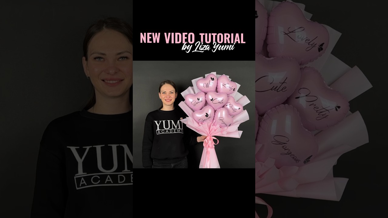 🎓LINK TO THE MASTER CLASS IN BIO   #tutorial #balloontutorial #balloonbouquet #bouquettutorial
