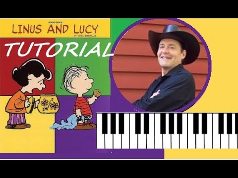 Linus and Lucy - step by step - jazz piano tutorial - charlie brown