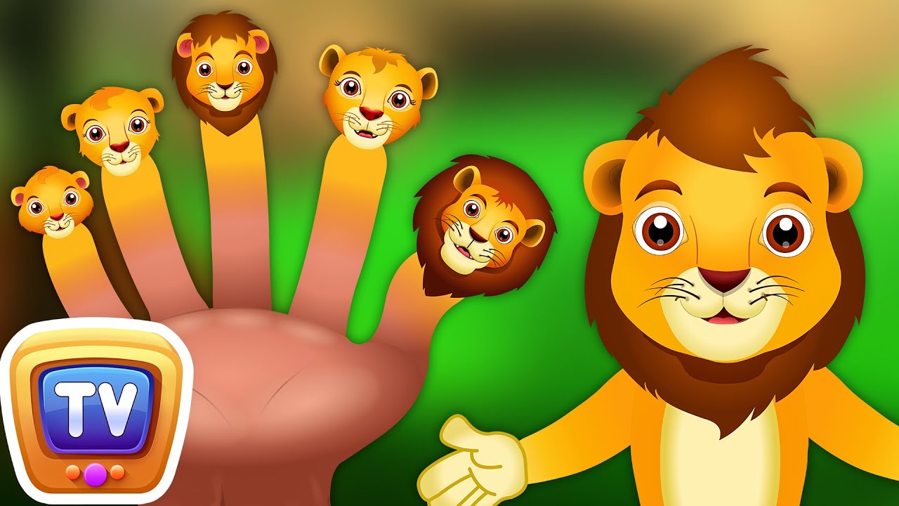 Lion Finger Family | ChuChu TV Animal Finger Family Songs & Nursery Rhymes #fingerfamily