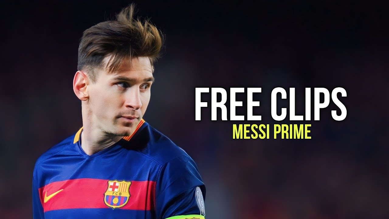 Lionel Messi - 4K Clips for Edits - Free Clips - Skills & Goals - FC Barcelone - No Watermark
