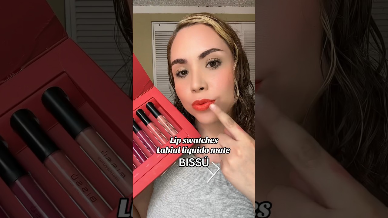 Lip swatches labiales líquidos mate BISSU